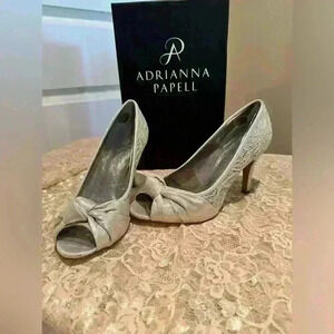 Francesca Silver Lace Shoes